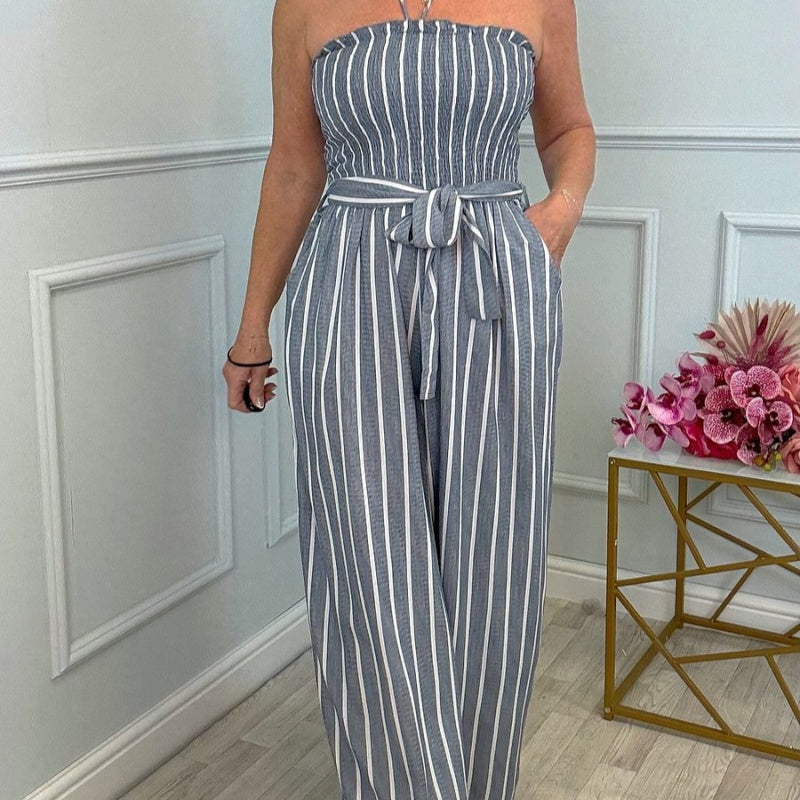 Damenmode Off-Shoulder Spitze-Up Jumpsuit