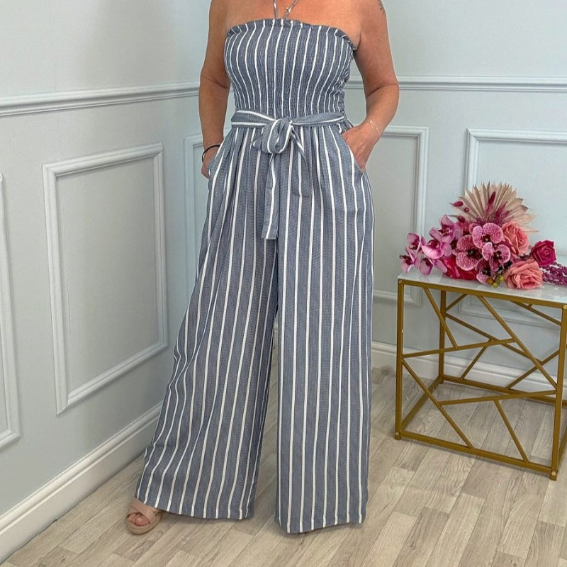Damenmode Off-Shoulder Spitze-Up Jumpsuit