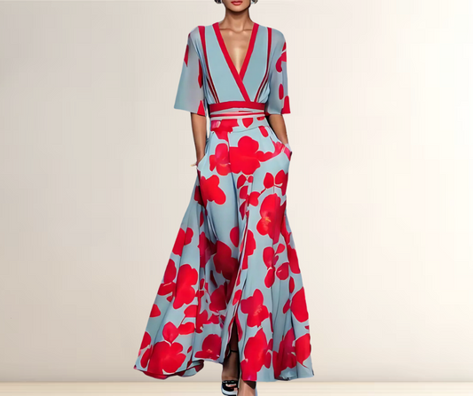 LUNA™ - ELEGANTES LEICHTES KLEID MIT ÄRMELN