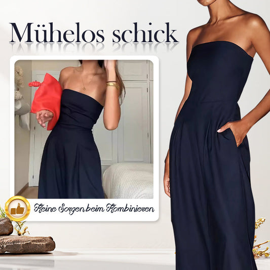Ärmelloser Jumpsuit mit Taschen