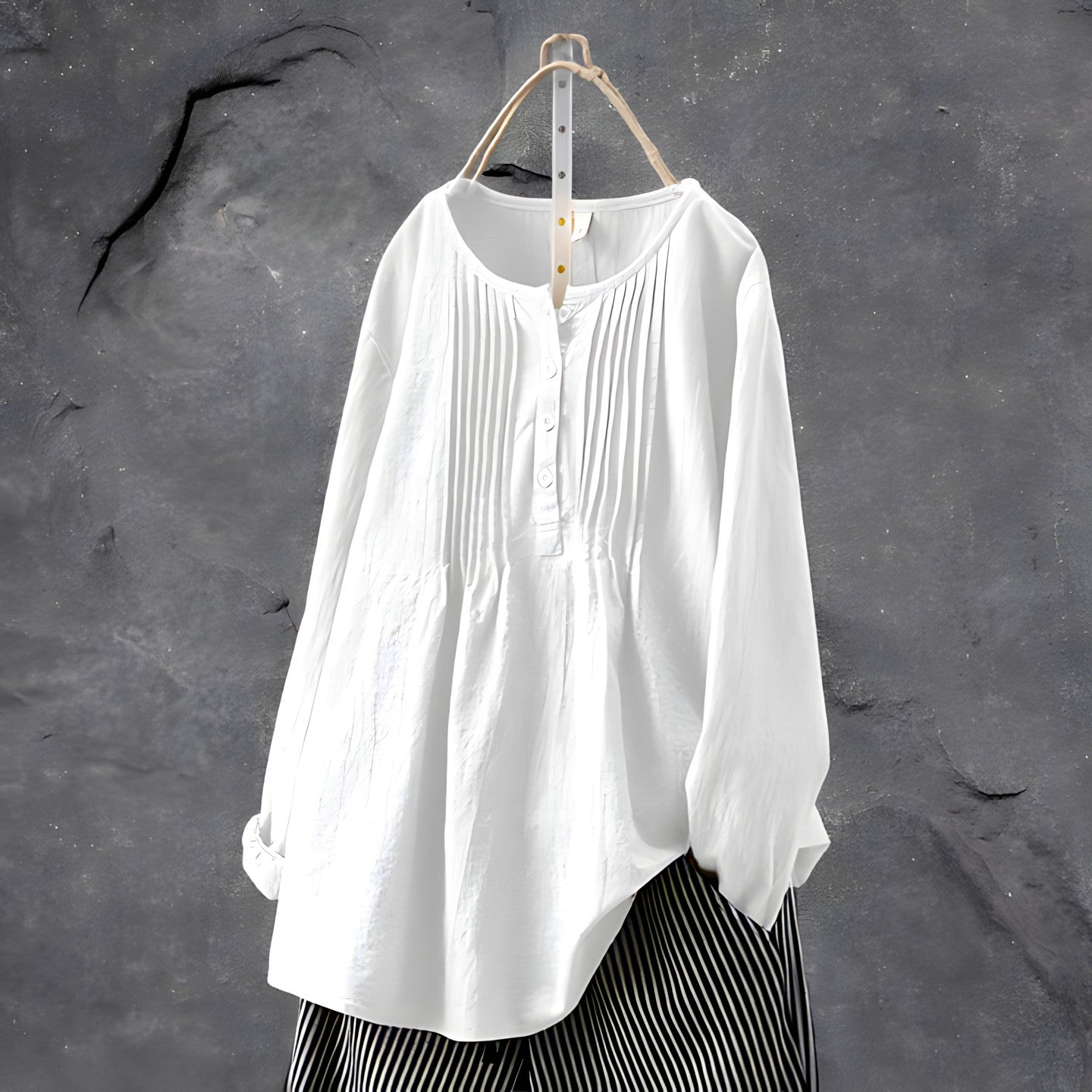 Betty™ - Handgefertigte stilvolle lockere Bluse