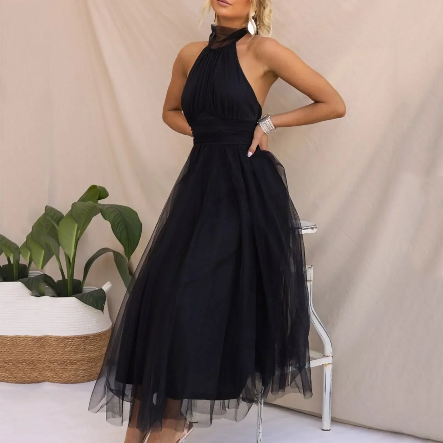 Coraline™ - Elegantes ärmelloses Kleid