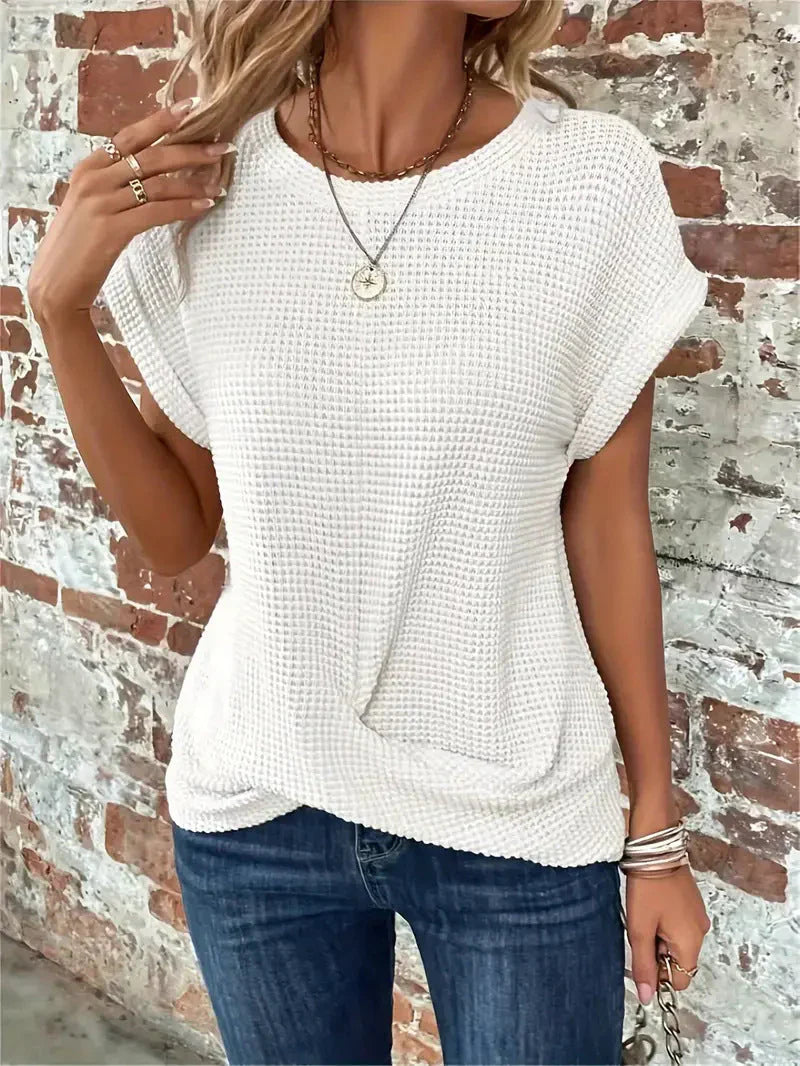 Jamie™ – Elegante Rundhalsbluse