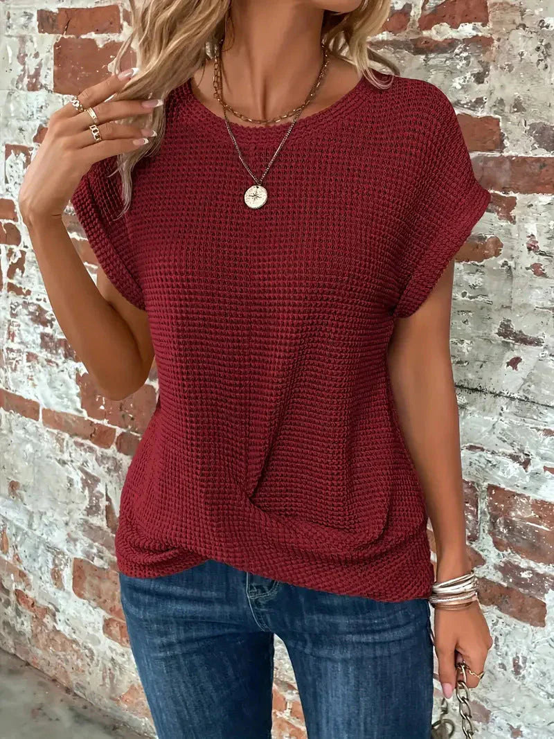 Jamie™ – Elegante Rundhalsbluse