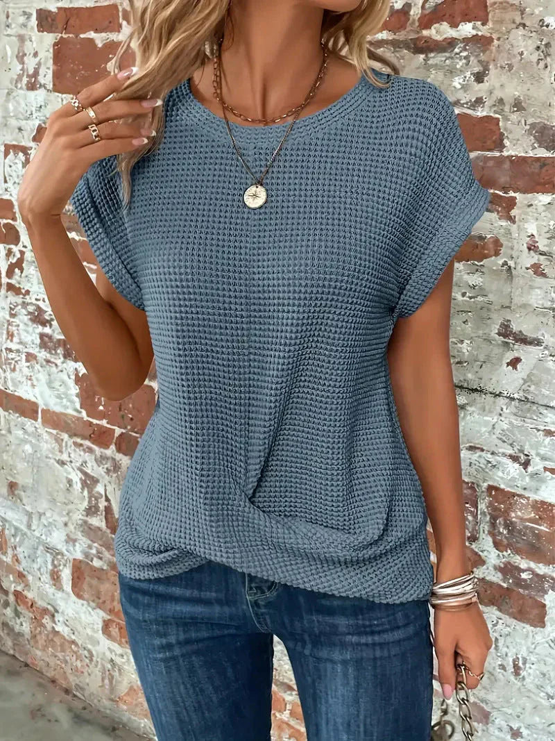 Jamie™ – Elegante Rundhalsbluse