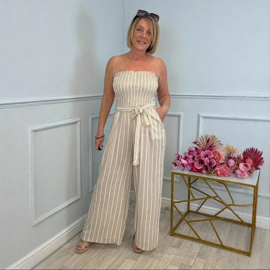 Damenmode Off-Shoulder Spitze-Up Jumpsuit